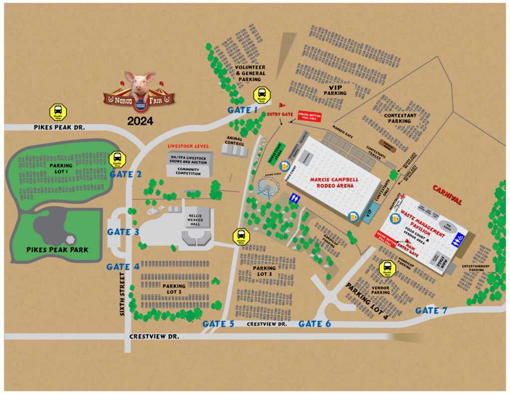 2024 Fair Schedule and Map